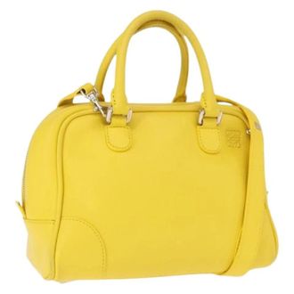 Loewe Pre-owned Handtas - Dames - Vintage Handtas - Geel - ONE Size - Leer - Vintage