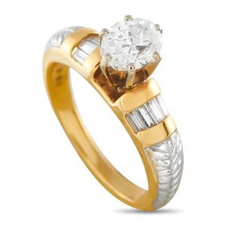 Luxury Bazaar 18K Yellow Gold 1.10ct Diamond Ring MF24-0708026