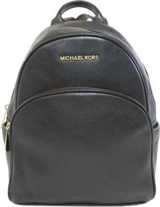Michael Kors Black Leather Backpack (Pre-Owned)