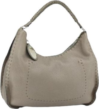 Fendi Pre-owned Shoulder Bags, female, Brown, Size: ONE SIZE Pre-owned Vintage Shoulder Bag