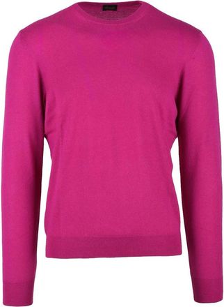 Drumohr Thin Cashmere Crew Neck Pullover - Pink