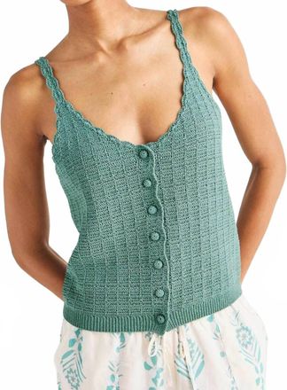Splendid Poppy Sweater Tank In Lagoon