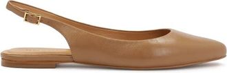Kazar Schoenen, Dames, Bruin, 37 EU, Leer, Lichtbruine ree slingback pumps