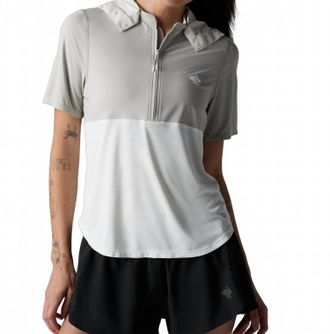 Rabbit Sunrunner Upf Short Sleeve Hoodie In White