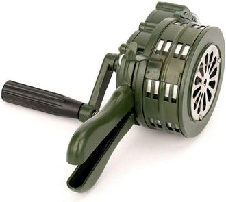 OEM Alarma De Seguridad De Emergencia Antia&eacute;rea Con Sirena De Manivela De Metal De 110 Db