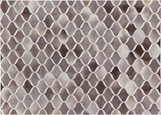 Exquisite Rugs Natural Hide Handmade Leather Hide Area Rug