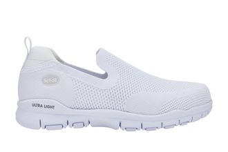 Scholl Mens Jump Slip On Health Care Professional Shoe, White, 10.5 UK