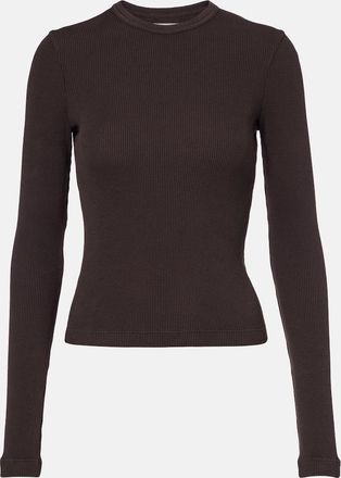 Citizens Of Humanity Pilar waffle-knit cropped cotton top