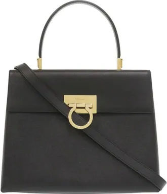 Ferragamo Pre-owned Ferragamo Gancini Satchel Ladies 4L94CV593HANHZB5