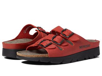 Mephisto Zach Mens Sandals Red Scratch Leather : EU 45 (US Mens 11) D - Medium