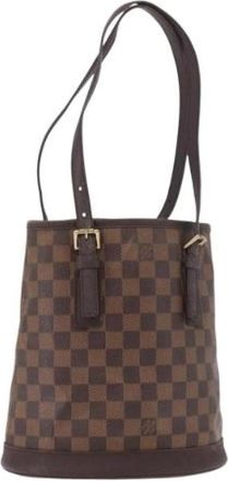 Louis Vuitton Pre-owned Marais Shoulder Bag - Dames - Vintage Tas - Bruin - ONE Size - Leer - Vintage