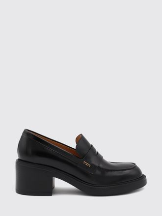 Tod's Calfskin Penny Loafers with a Medium Heel