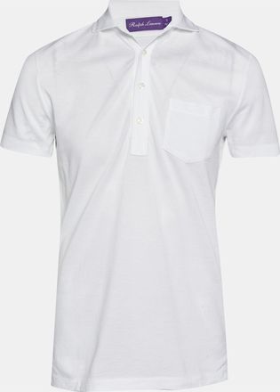 Ralph Lauren Collection Ralph Lauren Purple Label White Cotton Polo T-Shirt