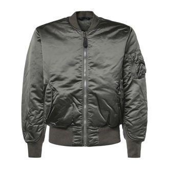 Alpha Industries Ma-1 Base Flight Jacket - Heren - Jassen - Groen - Maat: XL Zijde