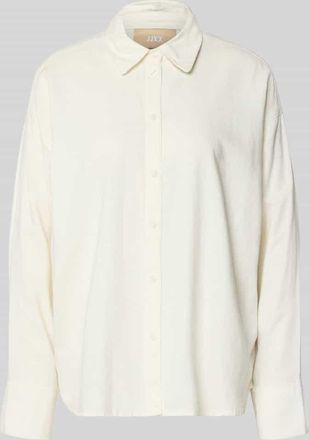 Jack & Jones Hemdbluse mit Leinen-Anteil und Knopfleiste Modell ALMIRA in Offwhite, Gr&ouml;&szlig;e XL