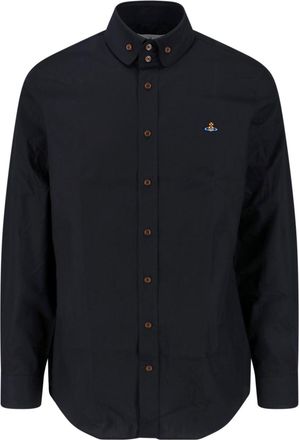 Vivienne Westwood Black Two Button Krall Cotton Shirt