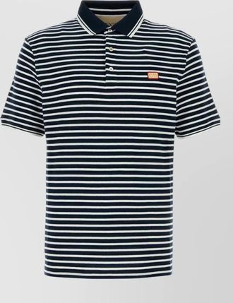 Valentino Garavani piquet polo shirt striped pattern collar