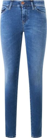 Diesel Slandy Skinny Jeans - Dames - Jeans - Blauw - Maat: W24 Katoen