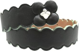 Fendi Pre-owned Vintage Leren Riem - Dames - Vintage Accessoires - Zwart - ONE Size - Leer - Vintage