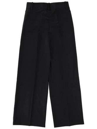 Theory Wool-Blend Tailored Trouser - Black