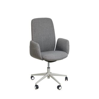 Koketto Home Silla de escritorio tapizada en gris