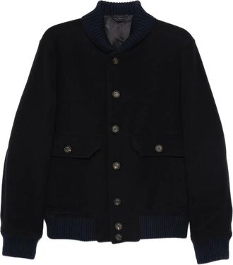 Eleventy Giacca con tasche - Blu