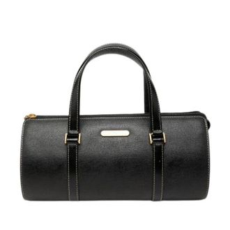 Burberry Pre-owned Boston Bag - Dames - Vintage Handtas - Zwart - ONE Size - Leer - Vintage