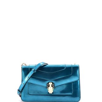 Bulgari Serpenti Forever Shoulder Bag Metallic Leather Small
