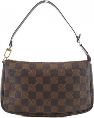 Louis Vuitton Ebene Coated Canvas Pochette Pouch (Pre-Owned)