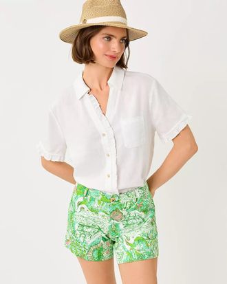 Lilly Pulitzer Carden Ruffle Top