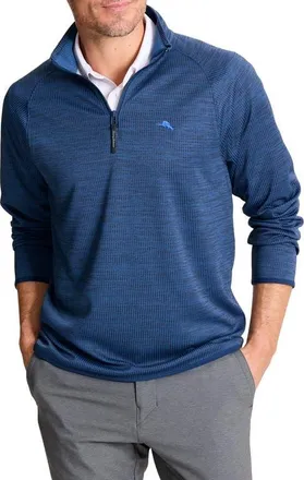 Tommy Bahama Palm Pro IslandZone Performance Half Zip Pullover in Maritime at Nordstrom, Size Xx-Large