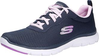 Skechers Womens Flex Appeal 4.0 Brilliant View Sneaker, Navy, 3.5 UK