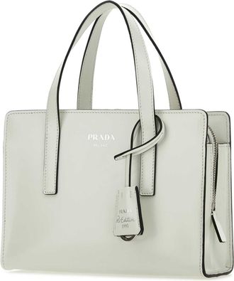 Prada Womens Ivory Leather Re-Edition 1995 Handbag Biancon Vitello Borse A Mano Bag