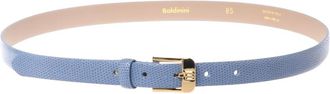 Baldinini Lizard Print Riem - Dames - Riemen - Blauw - 95 CM - Leer - Accessoires