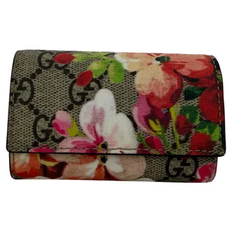 Gucci Gucci Supreme Blooms 6 Sleutelhanger Hoes in Multicolor Gecoat Canvas
