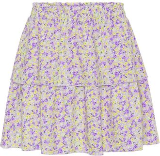 Americandreams Sally Ruffled Skirt - Dames - Korte rokken - Veelkleurig - S - Rokken