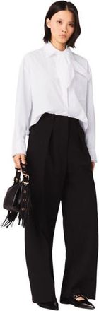 Maje Balloon suit trousers in Black at Nordstrom, Size 40 Eu