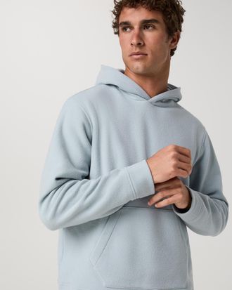 Vuori Clothing Beach Fleece Pullover Hoodie | Raindrop Heather | Medium