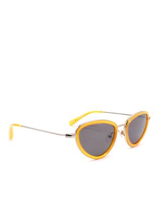 Sun Buddies Unisex Orange Retro Sunglasses