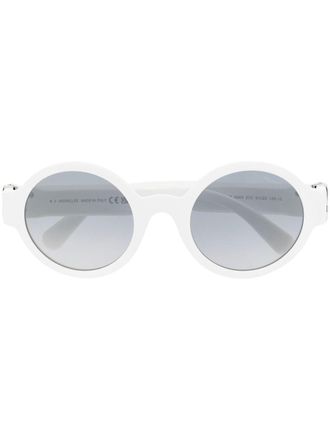 Moncler Atriom round-frame sunglasses - unisex - Acetate - One Size - White