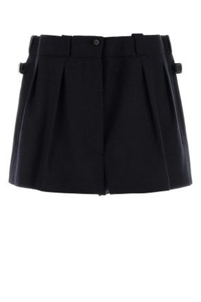 Prada Midnight Blue Wool Shorts