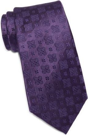 Duchamp Medallion Jacquard Silk Tie in Purple at Nordstrom Rack