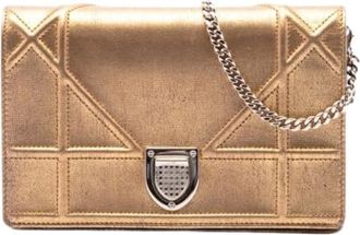 Dior Pre-owned Clutches, female, Yellow, Size: ONE SIZE Pre-owned Diorama