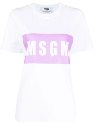 Msgm T-shirt con stampa - Bianco
