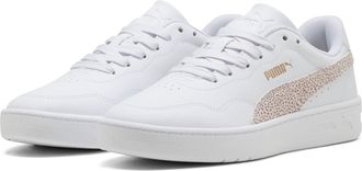 Puma Sneaker PUMA COURT LALLY TOPCAT, Damen, Gr. 37,5, puma wei&szlig;, frosted ivory, Synthetik, Schuhe Sneaker