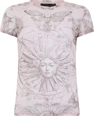 Philipp Plein Tulle Sexy Pure Fit T-Shirt Butterfly Tattoo