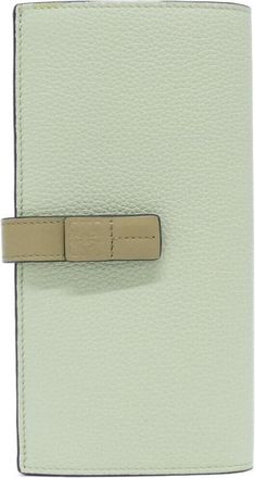 Loewe Green Leather Long Wallet (Bi-Fold) (Pre-Owned)