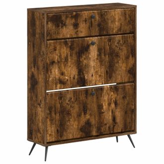 vidaXL Armario Zapatero Breda 78 X 24 X 103 Cm Madera De Ingenier&iacute;a Vidaxl