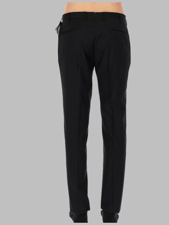 Incotex Pure Wool Trousers - Black