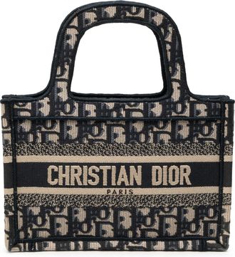 Dior Tweedekans Mini Oblique Canvas Boekentas